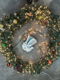 5 ft diameter Christmas Wreath $150 OBO