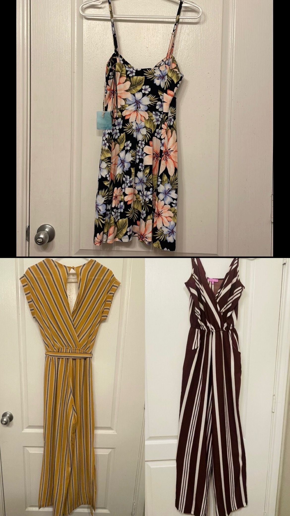 3 Outfits Bundle (2 Jumpsuits + 1 Skater Dress) 