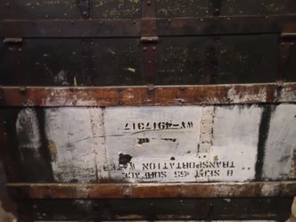 1955 military wooden water cargo trunk $200 OBO