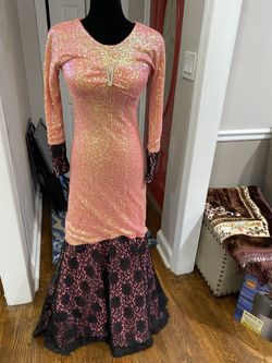 Sequin Long Dress Formal Prom Modest Long Sleeve Evening Gown Party Wedding Mermaid Lace Sequins