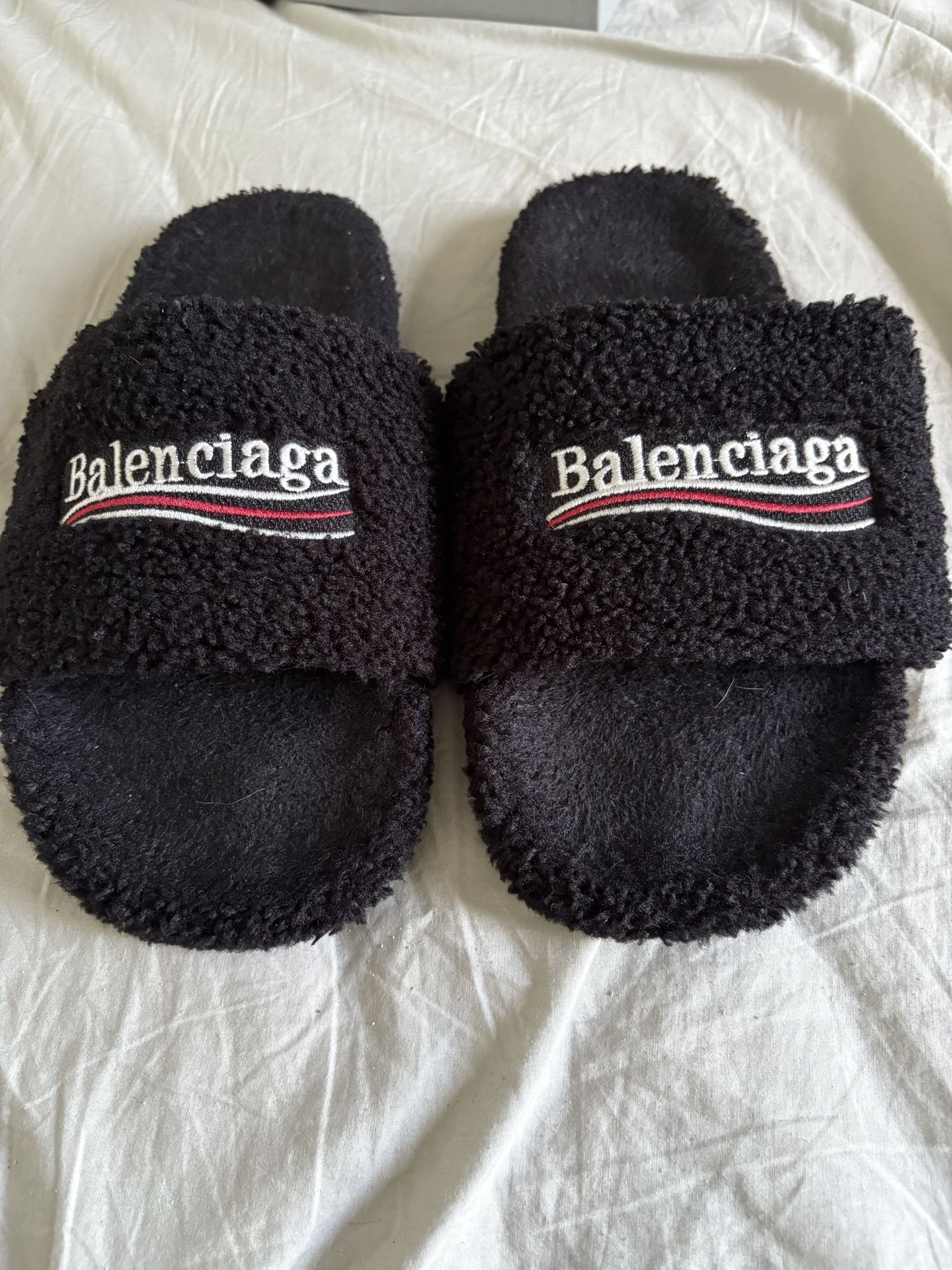Balenciaga Fur Slides