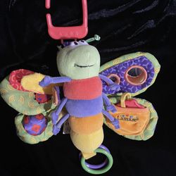 Lamaze Firefly Butterfly Infant Baby Stroller Rattle Crinkle Hang Toy Teether