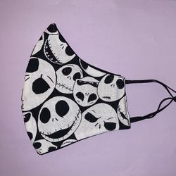 Jack Skellington Facemask Adult Cotton Facemask