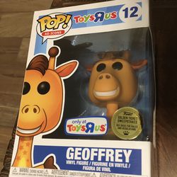 Rare and Pop Geoffrey the giraffe from Toys “R” Us. Golden ticket
