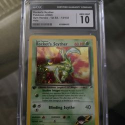 Cgc 10 1st Edition ROCKETS SCYTHER 