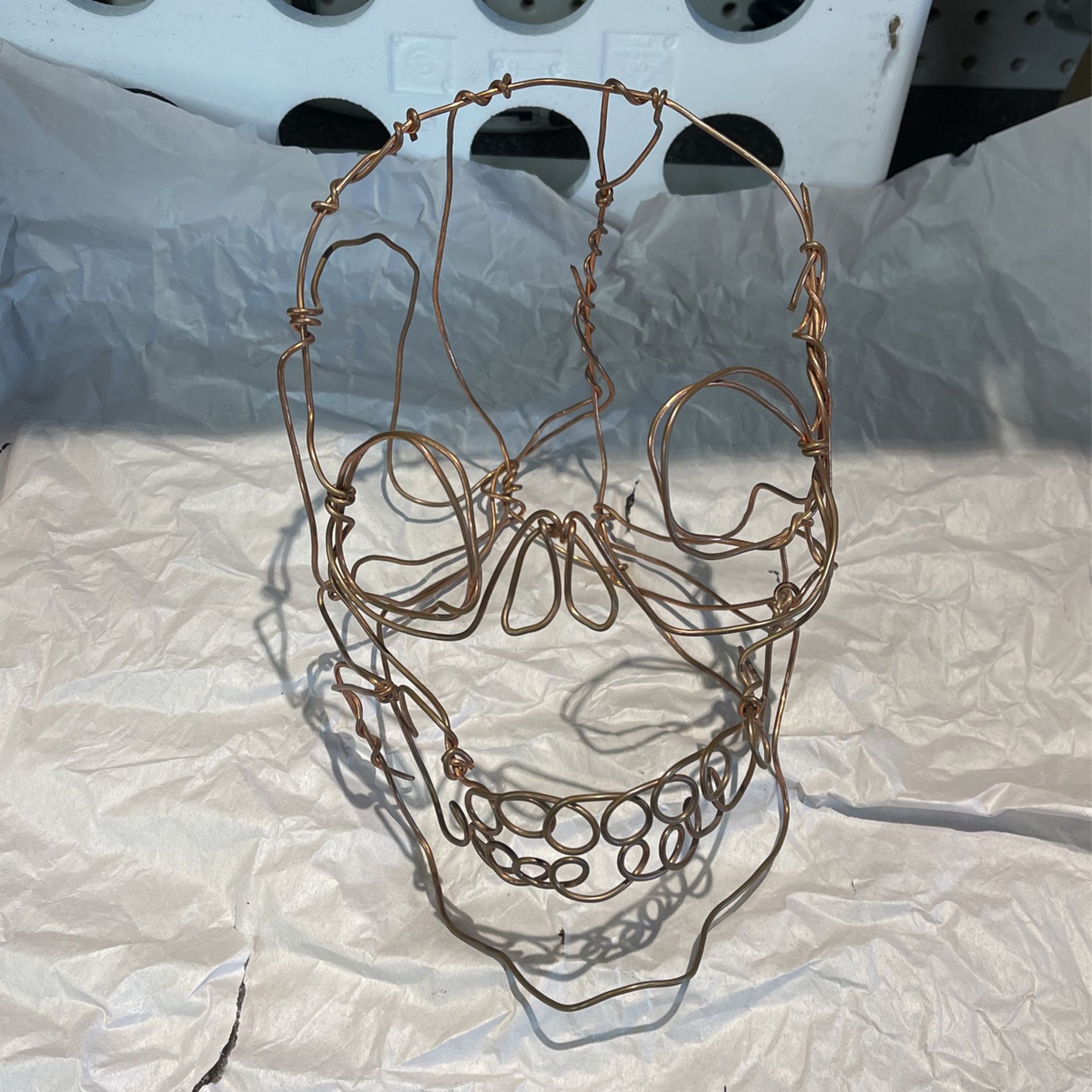 Handcrafted Wire Skeleton Halloween Decoration 