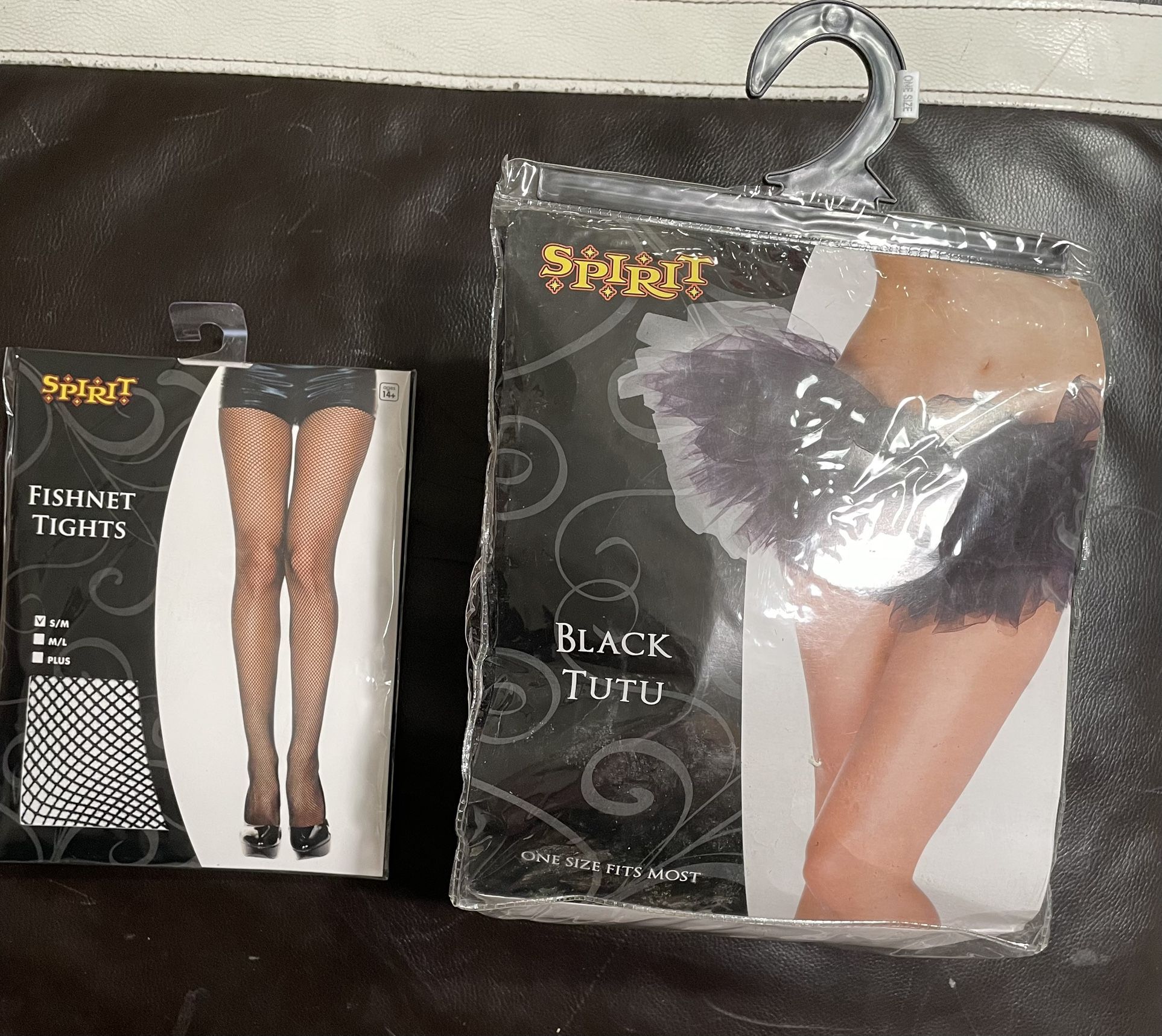 black Tutu And Black Fishnet Tight