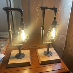Beautiful Unique Lamps.$45 For Both
