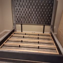 King Size Bed : Headboard, Bed Frame, Box Springs. No Mattress.