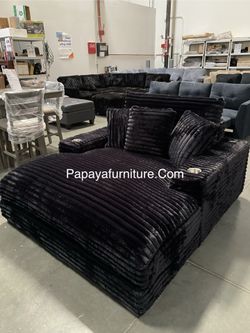 New Oversized Plush Chaise Lounge, Lounger,Cloud Lounge Fur Comfy Chaise Lounge with Cupholders & USB ports, Lounge Single Sofa,Extra Plush Chair Sofa