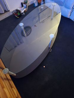 Glass coffee  table  60.00 firm