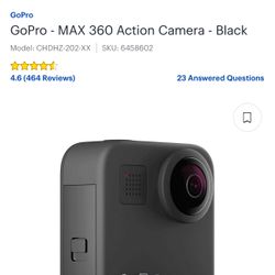 GoPro - MAX 360 Action Camera - Black