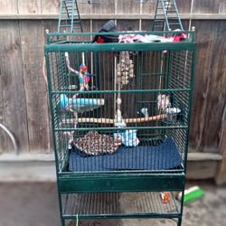 Adventure Playtop Bird Cage Complete With Toys And Serving  Bowls