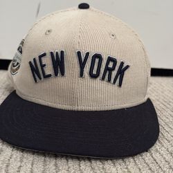 New York Yankees corduroy hat