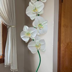 🌿 Giant Handmade Orchid – Wedding, Event, Home Decor (6 ft Tall)