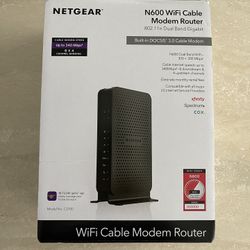 NETGEAR N600 WI-FI CABLE MODEM ROUTER 