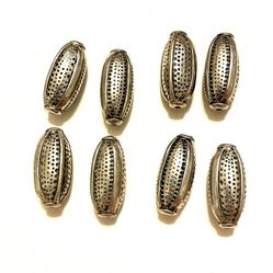 Lot Of 8 German Silver Beads