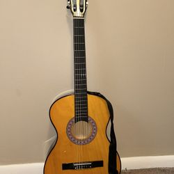 A beautiful acoustic guitar