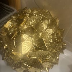 Golden Butterfly Ball Decor