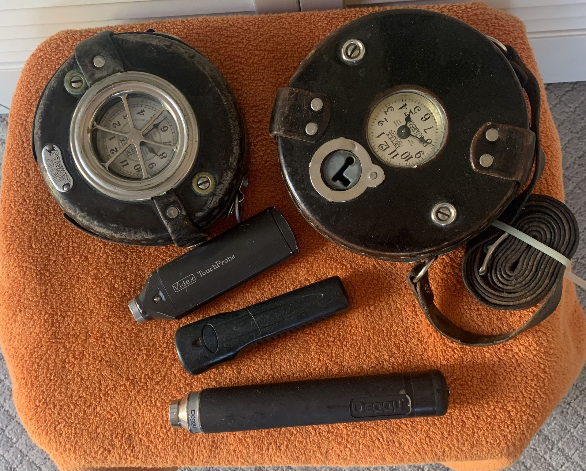Vintage Security Detex / Patrol Round Devices