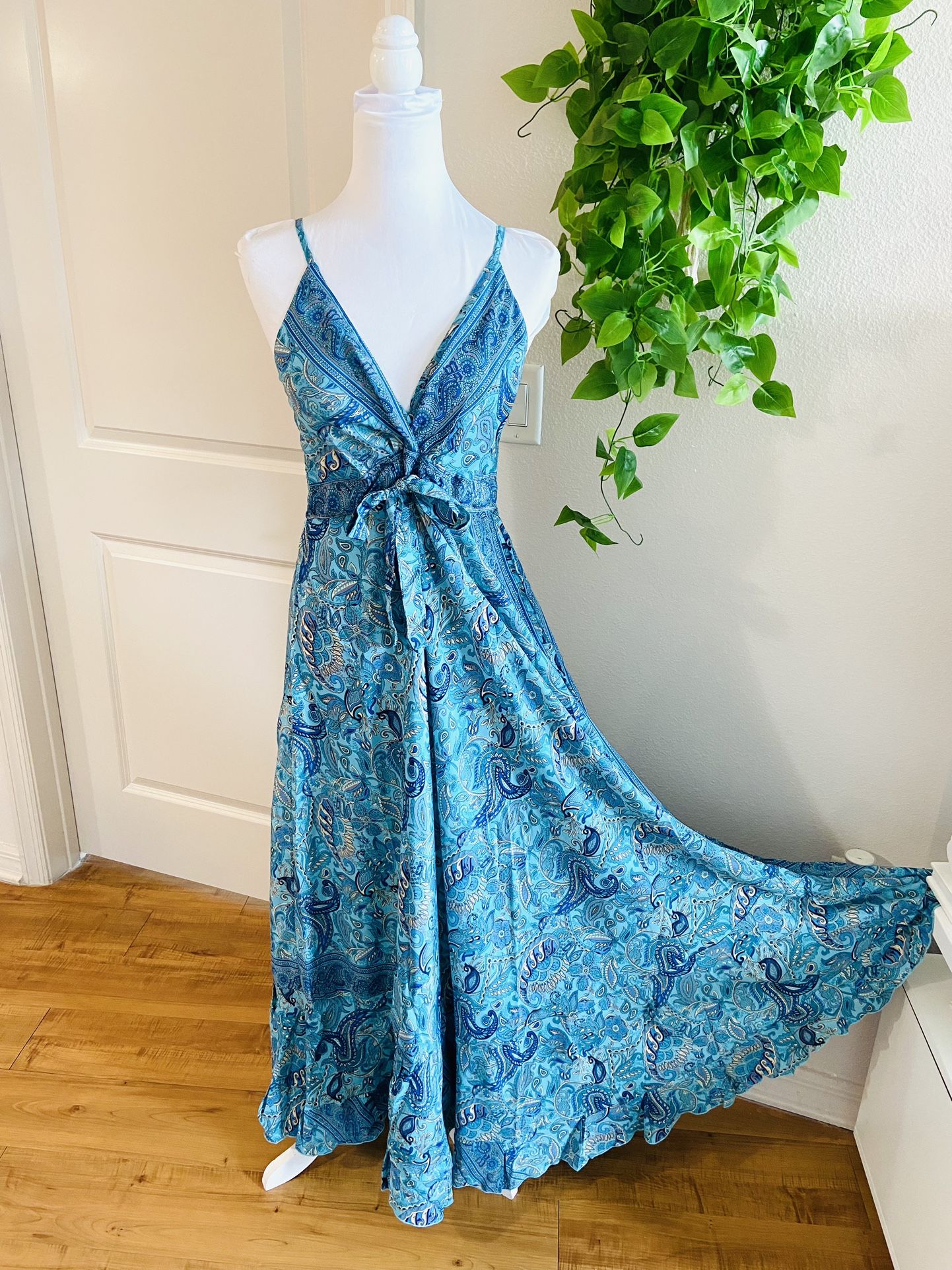 Women Lady Boho Maxi Dress One Size Cocktail Sundress Festival Beach 