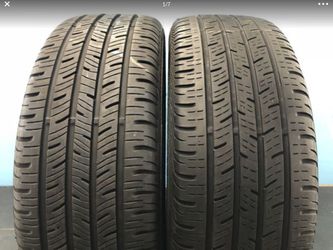 215/55/18 SET OF 2 USED TIRES 215/55R18 94H CONTINENTAL CONTIPROCONTACT 2155518