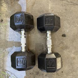 40 Pound Dumbbells