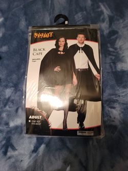 Black Cape Adult Size 10 $never Used 