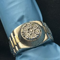 Sterling Silver Diamond Men’s Ring