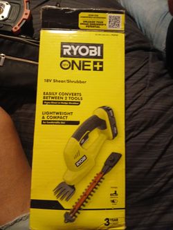 RYOBI 18V SHEAR/SHRUBBER