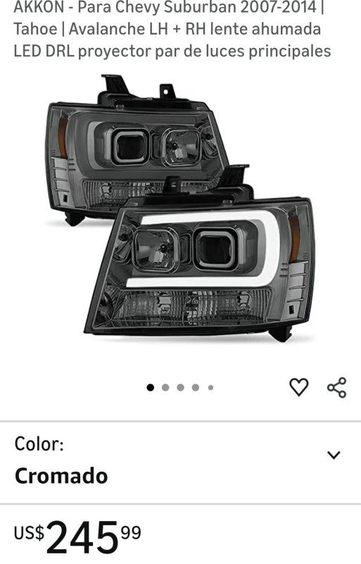 2007-2014 Chevy Tahoe Front Headlights