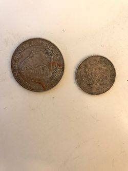 Bundle of 2 silver coins