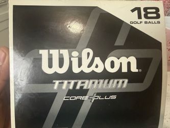 Wilson Titanium Core Plus Golf Balls - 18 Count