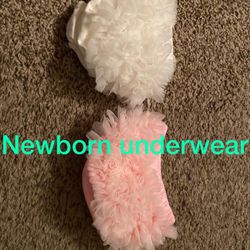 Newborn Baby Girl Underwear Set of Two For $3