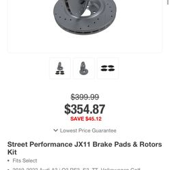 Volkswagen/audi Brakes Drilled And Slotted Front Carbon Ceramic Brakes 