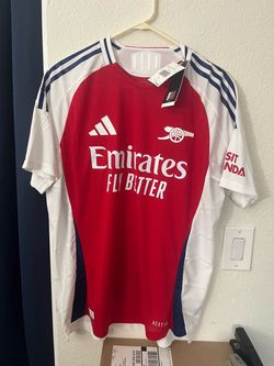 Adidas 2024/25 Arsenal Home Soccer Jersey L Large Bukayo Saka 7 Authentic Red