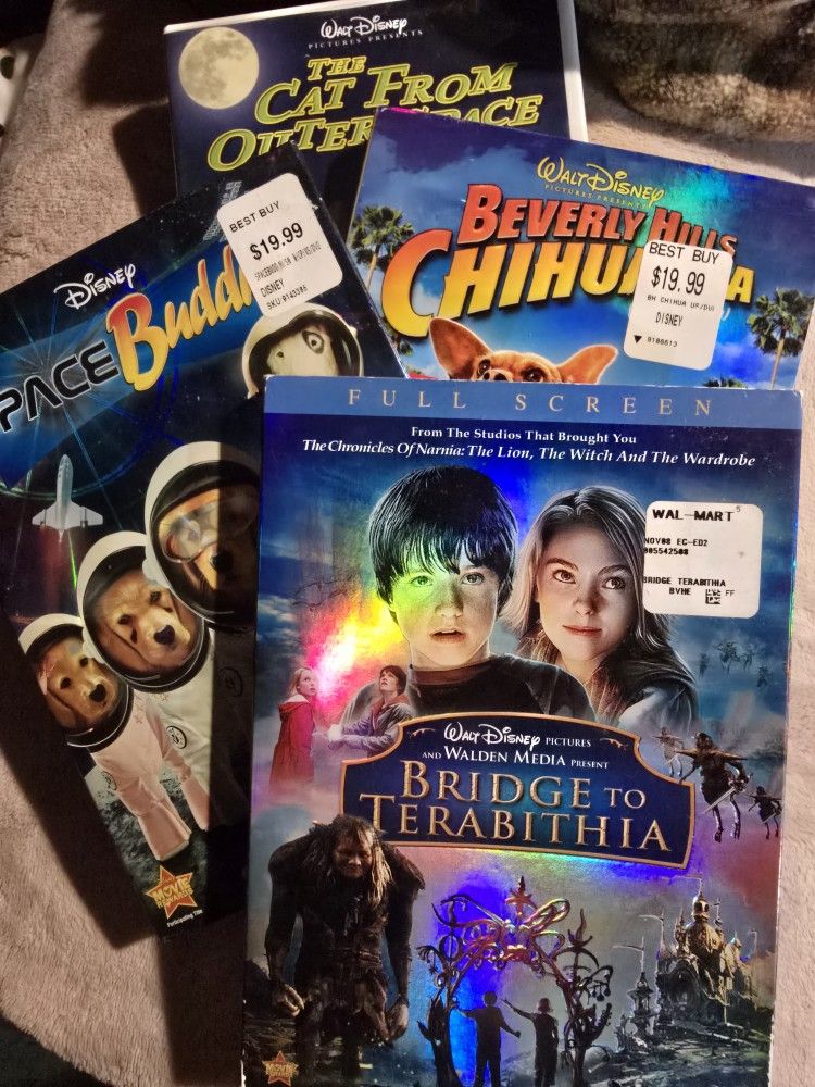 4 Disney DVDs