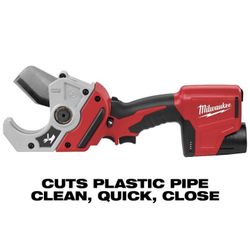 Milwaukee M12 12V Lithium-lon Cordless PVC Pipe Shear (Tool-Only)