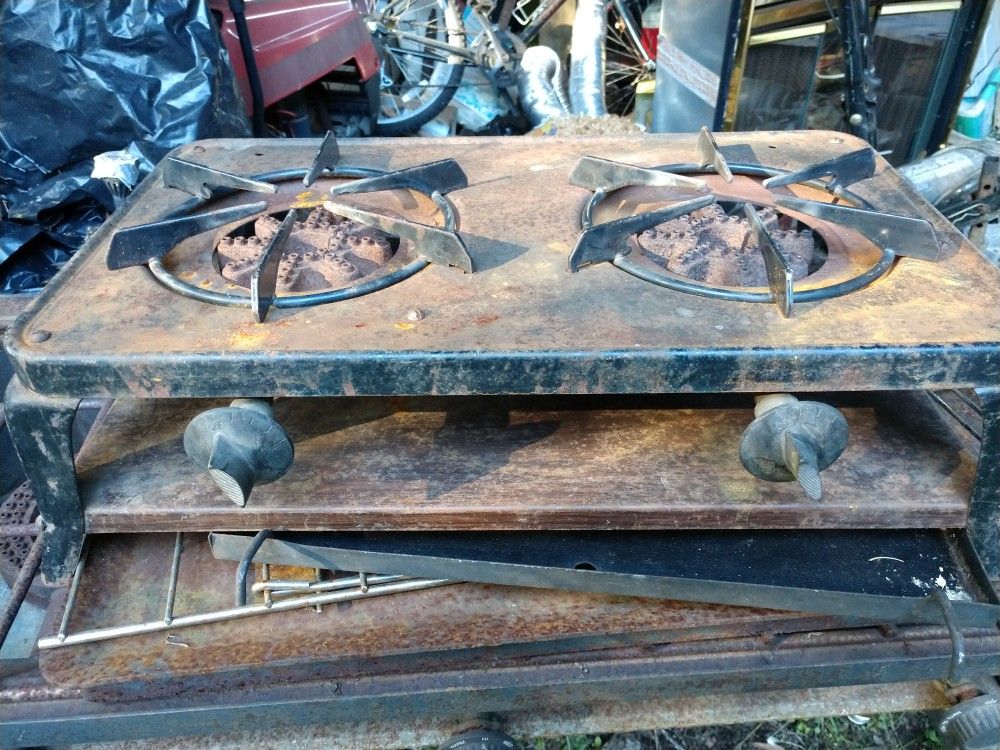 Double propane burner