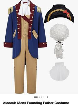 Brand New Men's Founding Father / Colonial Costume Set (Size L)