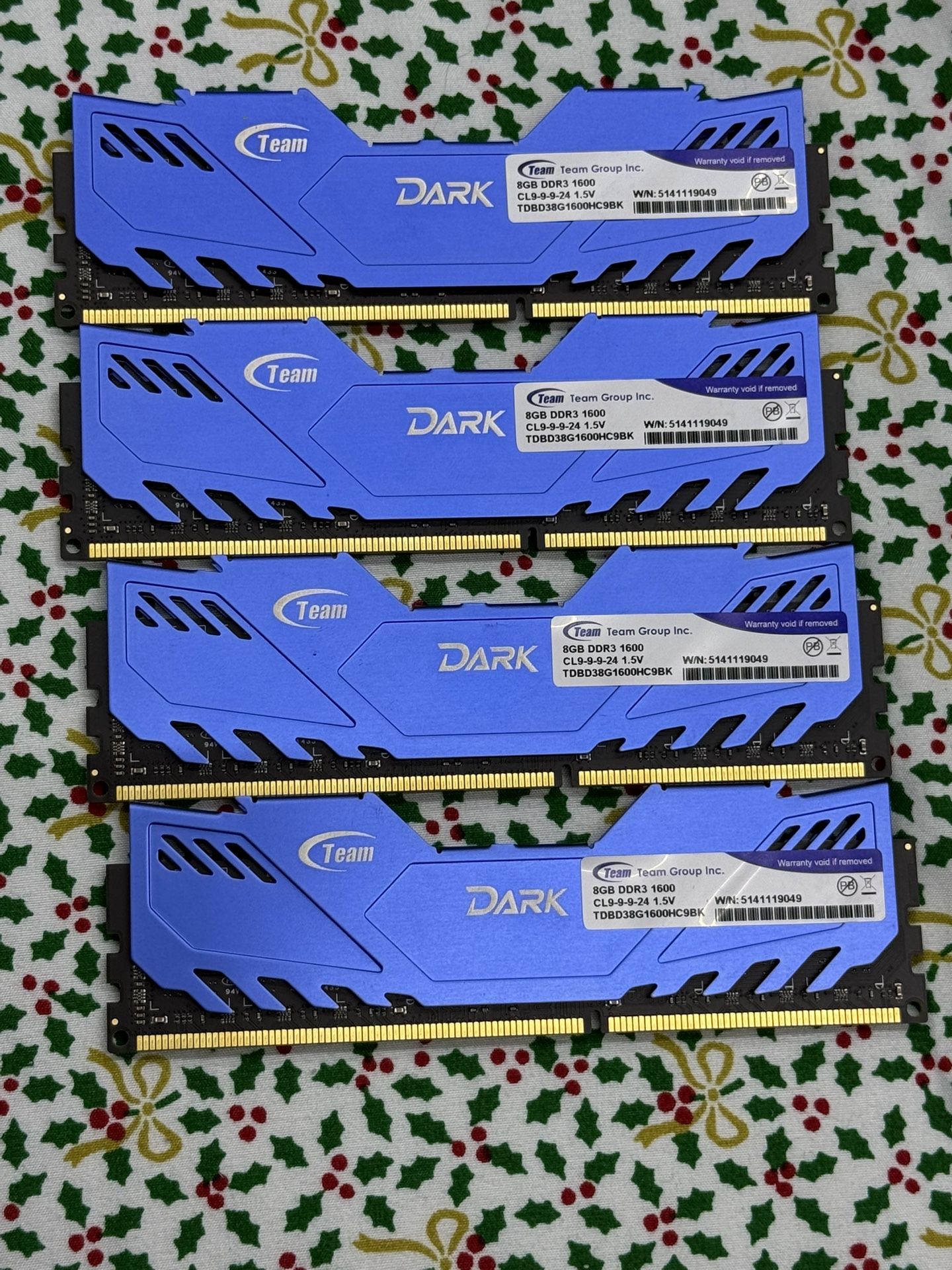 Team Dark DDR3 32GB Memory