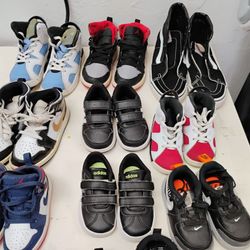 Boys shoes $10. Reebok,Polo,Nike,Vans.