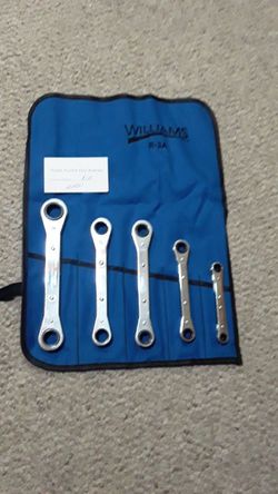 Williams Tools Snap-on Industrial 5PC Ratcheting Double Box End wrench Set