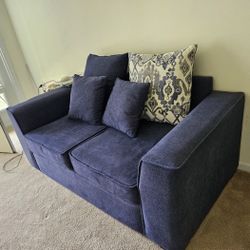 Fabric Navy Sofa