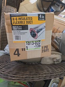 EVERBUILT 4" 25' INSULATED FLEXIBLE DUCT CLASS I