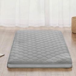 Memory Foam Japanese Floor Mattress Futon Mattress, Twin Size Foldable & Portable Guest Mattres