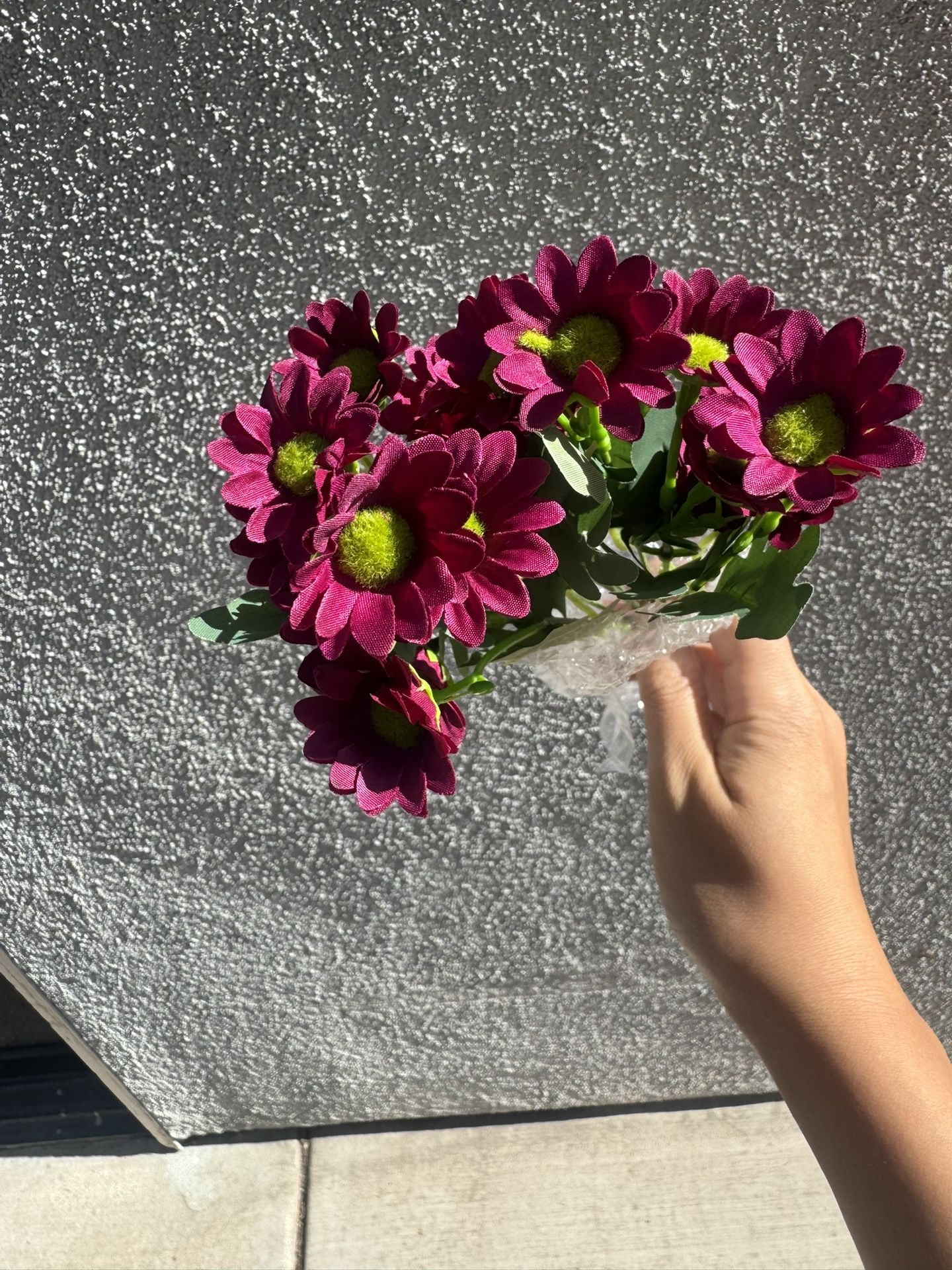 5Pcs Fake Flowers for Outdoors Decoration Look Real UV Resistant, Home Porch Patio Balcony Garden Wedding Party Office Ro