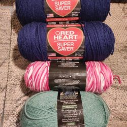 Yarn. All New. Top 2 Are Large 7 oz