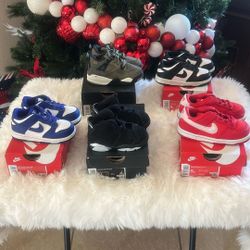 Toddler Jordans and Nike Dunks