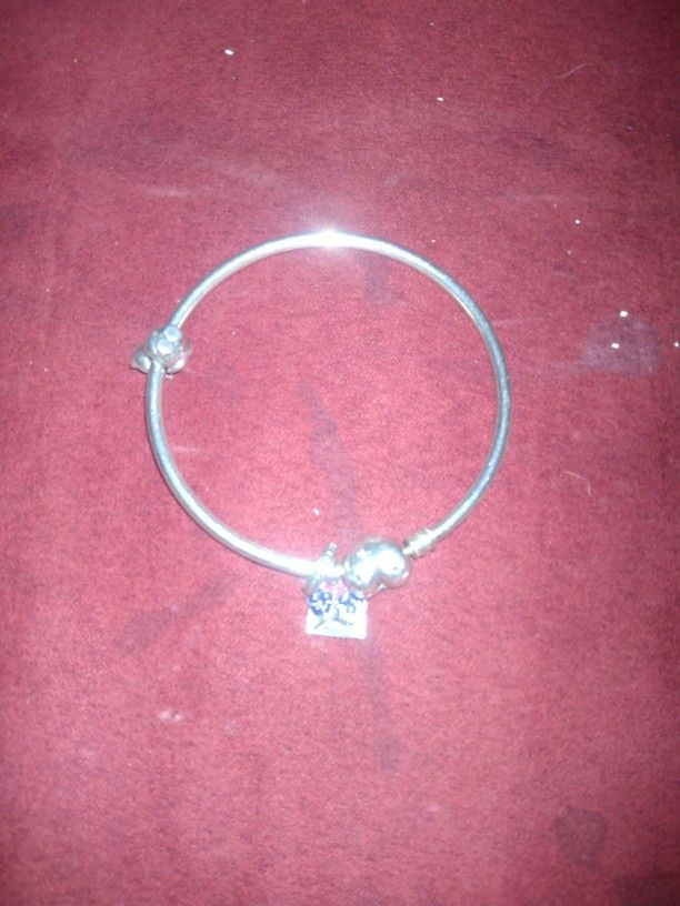 Pandora Bracelet With 2 Charms